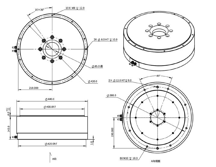 EDDR440-H143-MI外轉(zhuǎn)子力矩電機(jī)